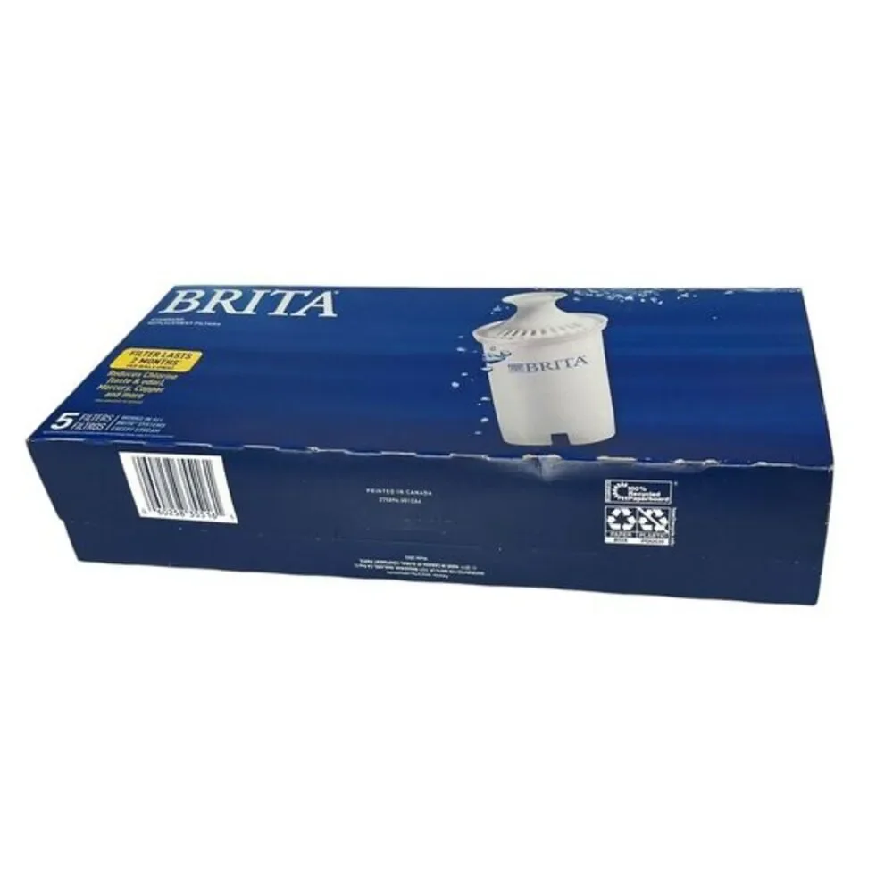 Brita Replacement Water Filters For ALL Brita Pour-Through Pitchers -5 Pack‎ New
